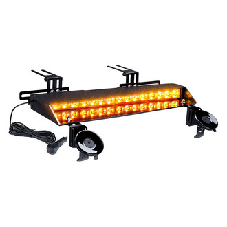 Xprite® - Chaser Series 20.1" Amber Suction Cup Mount LED Visor Light