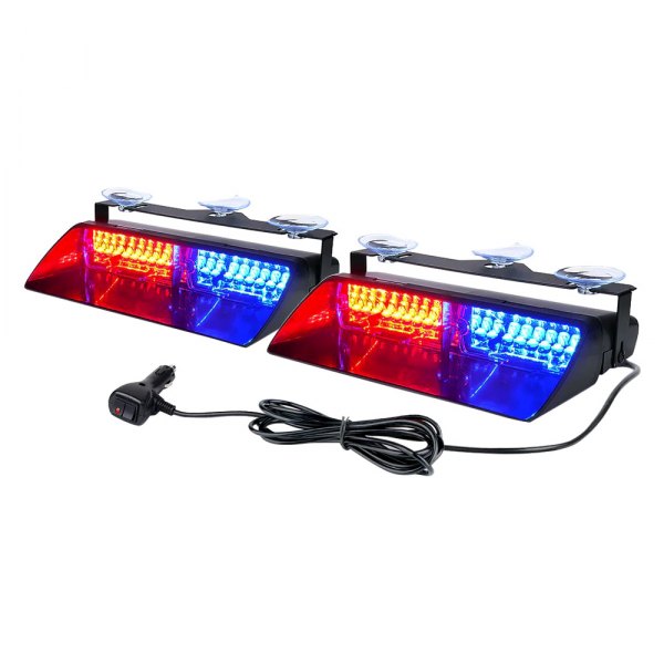 Xprite® - Unmarked Series Red/Blue Suction Cup Mount LED Dashboard Light