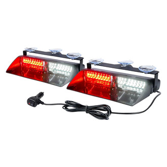 Xprite® - Unmarked Series White/Red Suction Cup Mount LED Dashboard Light