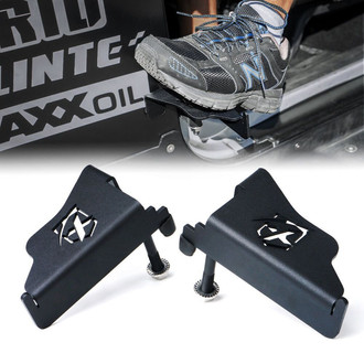 Xprite® - Black Powder Coat Foot Pegs with Logo