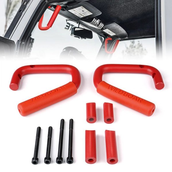 Xprite® - G1 Red Powder Coat Steel Front Grab Handles