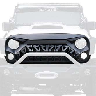 Xprite® - 1-Pc Venom Matte Black Main Grille