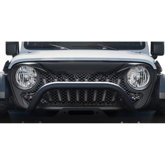 Xprite® - 1-Pc Diamondback Series Matte Black Mesh Main Grille