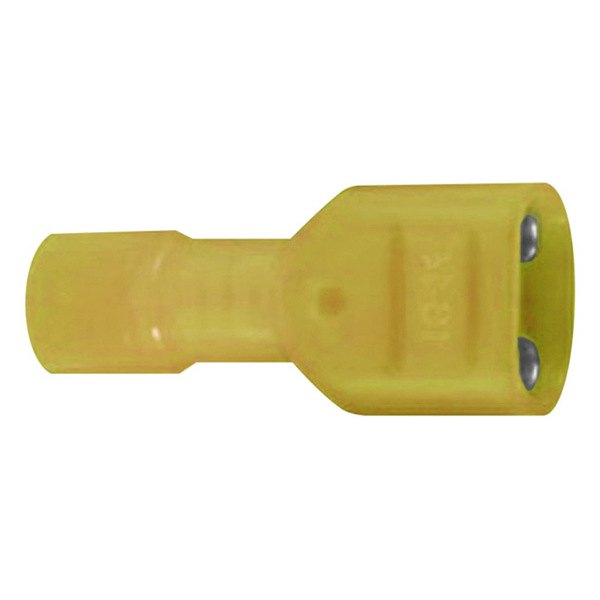 Xscorpion® - 0.250" 12/10 Gauge Nylon Fully Insulated Yellow Female Quick Disconnect Connectors