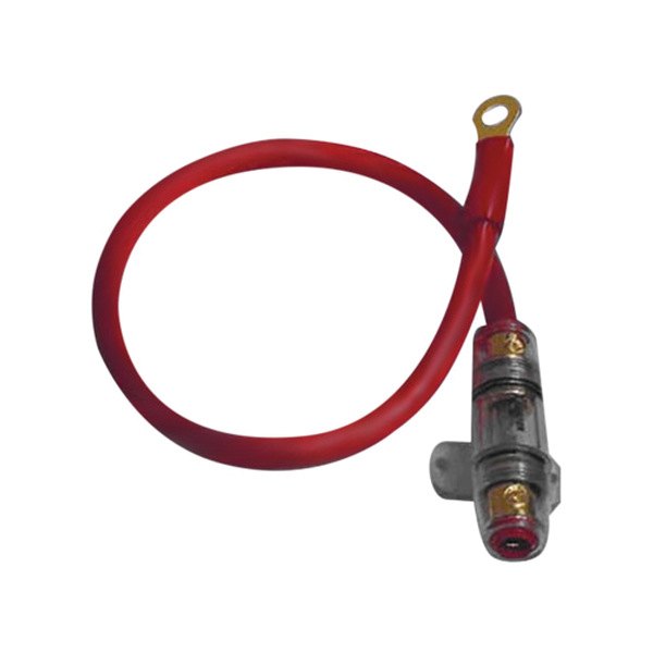 Xscorpion® - AGU Fuse Holder (1 x 4 AWG In/Out) with 18" Red Wire Loop