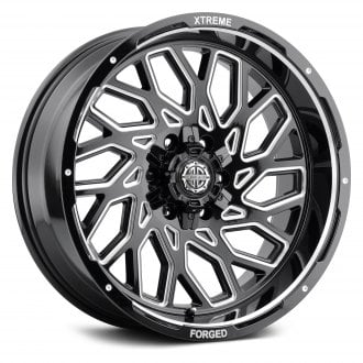 XTREME FORGED® - XF-10 Midnight Black with Military Milling and Undercut Lip