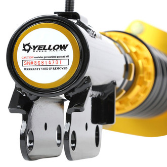 Yellow Speed Racing® - 3"-5.5" x 3"-5.5" Super Low™ Front and Rear Coilover Kit