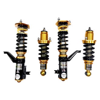 Yellow Speed Racing® - 0.5"-2" x 0.5"-2" Inverted Premium Competition™ Front and Rear Coilover Kit