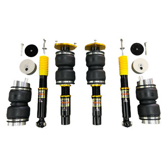 Yellow Speed Racing® - 4.0" x 4.0" Dynamic Pro™ Front and Rear Monotube Adjustable Lowering Air Strut Kit