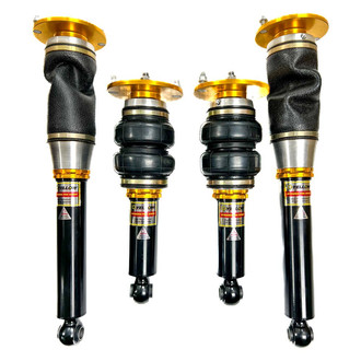 Yellow Speed Racing® - 4.0" x 4.0" Dynamic Pro™ Front and Rear Monotube Adjustable Lowering Air Strut Kit