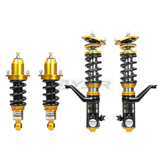 Yellow Speed Racing® - 0.5"-2" x 0.5"-2" Inverted Premium Competition™ Front and Rear Coilover Kit