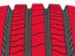 Five-Rib tread design