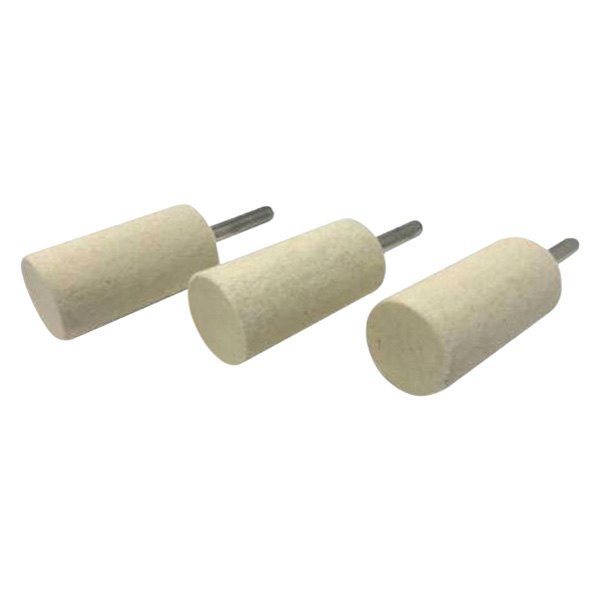 Zephyr® - 1" x 2" Felt Cylinders for 1/4" to 3/8" Chuck (3 Pieces)