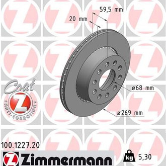 Zimmermann® - Coat-Z Brake Rotor
