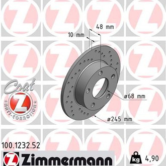 Zimmermann® - Sport-Z Rear Brake Rotor