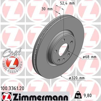 Zimmermann® - Coat-Z Brake Rotor