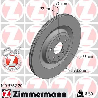 Zimmermann® - Coat-Z Brake Rotor