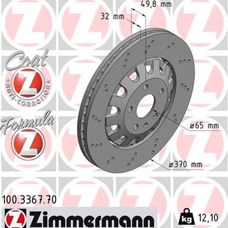 Zimmermann® - Formula-Z Front Brake Rotor