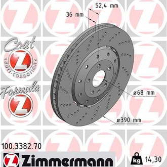 Zimmermann® - Formula-Z Front Brake Rotor