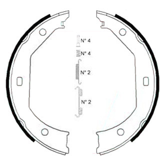 Zimmermann® - Parking Brake Shoe