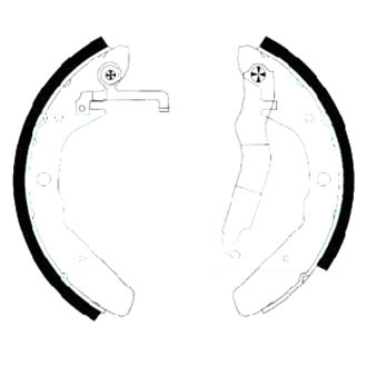 Zimmermann® - Parking Brake Shoe Kit