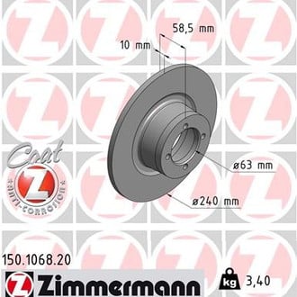 Zimmermann® - Coat-Z Brake Rotor
