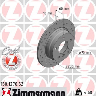Zimmermann® - Sport-Z Rear Brake Rotor