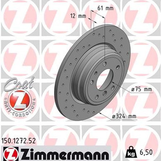 Zimmermann® - Sport-Z Rear Brake Rotor