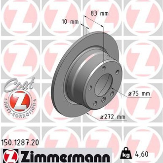 Zimmermann® - Coat-Z Brake Rotor