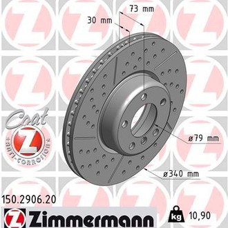 Zimmermann® - Coat-Z Front Brake Rotor