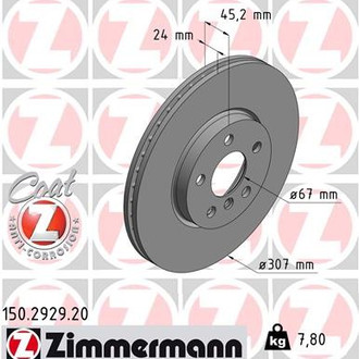 Zimmermann® - Coat-Z Brake Rotor