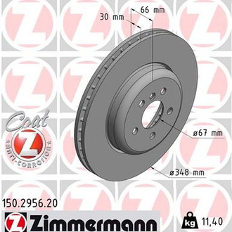 Zimmermann® - Coat-Z Front Brake Rotor
