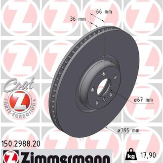 Zimmermann® - Coat-Z Vented Front Brake Rotor
