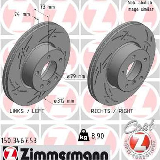Zimmermann® - Black-Z Brake Rotor