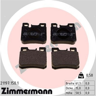 Zimmermann® - Rear Disc Brake Pad Set