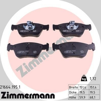 Zimmermann® - Disc Brake Pad Set
