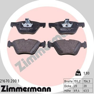 Zimmermann® - Disc Brake Pad Set