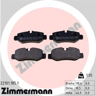Zimmermann® - Rear Disc Brake Pad Set