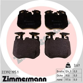 Zimmermann® - Front Disc Brake Pad Set
