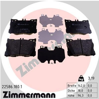 Zimmermann® - Front Disc Brake Pad Set
