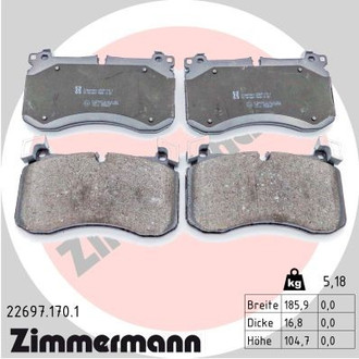 Zimmermann® - Disc Brake Pad Set