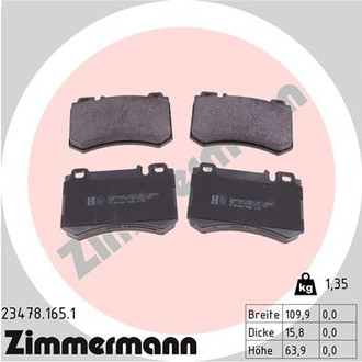 Zimmermann® - Rear Disc Brake Pad Set