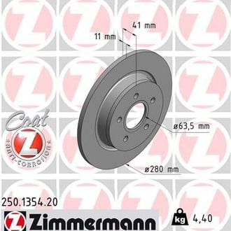 Zimmermann® - Coat-Z Rear Brake Rotor
