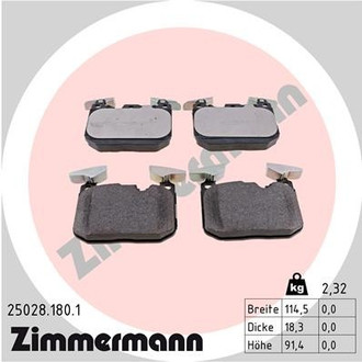 Zimmermann® - Front Disc Brake Pad Set