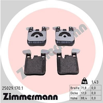 Zimmermann® - Rear Disc Brake Pad Set
