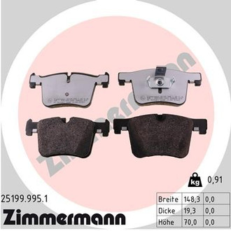 Zimmermann® - Front Disc Brake Pad Set