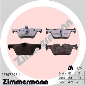Zimmermann® - Rear Disc Brake Pad Set