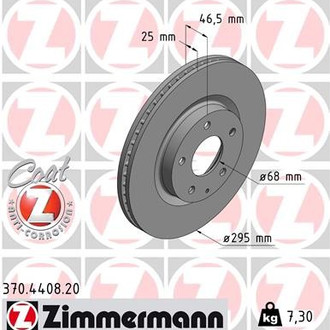 Zimmermann® - Coat-Z Brake Rotor