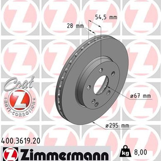 Zimmermann® - Coat-Z Brake Rotor