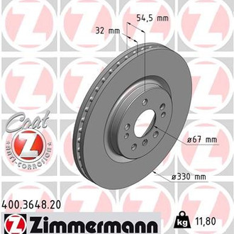 Zimmermann® - Coat-Z Brake Rotor